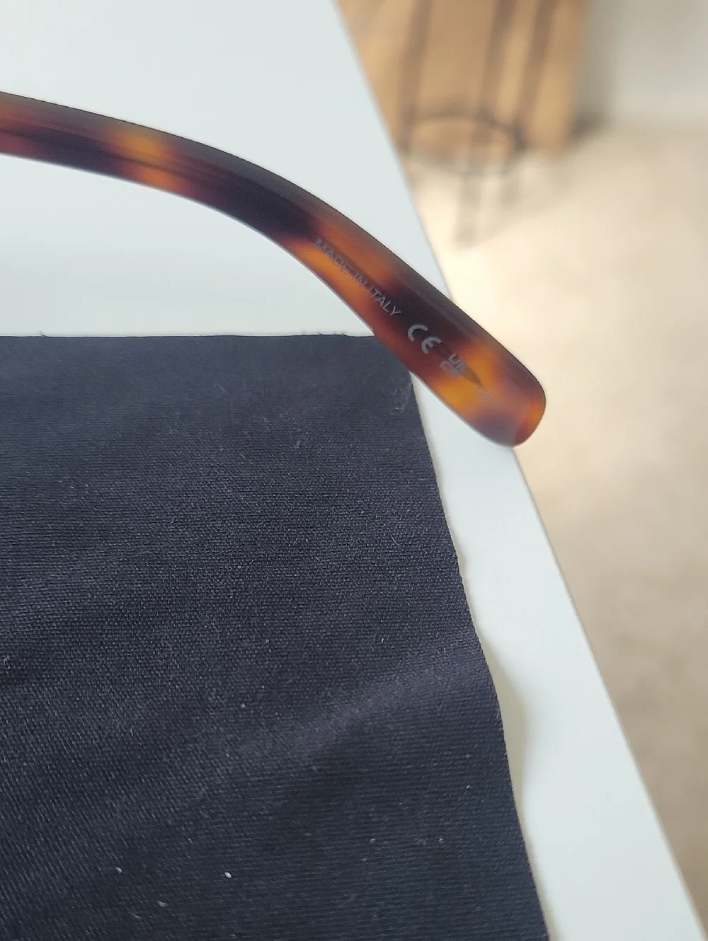 Saint Laurent Tortoiseshell Square Sunglasses - Picture 9 of 12
